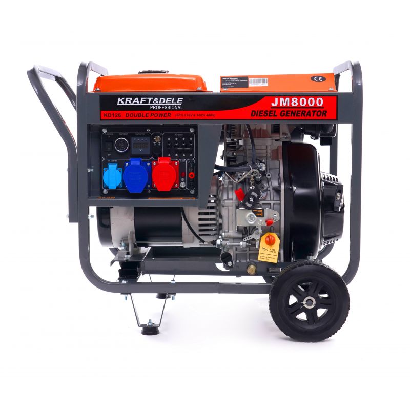 KRAFT&DELE KD126 ELEKTROCENTRÁLA GENERÁTOR PROUDU Diesel 8KW 230/380V AVR