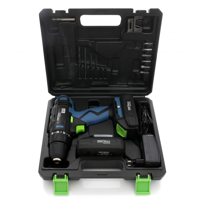 KRAFT&DELE KD1671-Z Aku vrtací šroubovák vrtačka 18V LI-ION 2 baterie KING SERIES