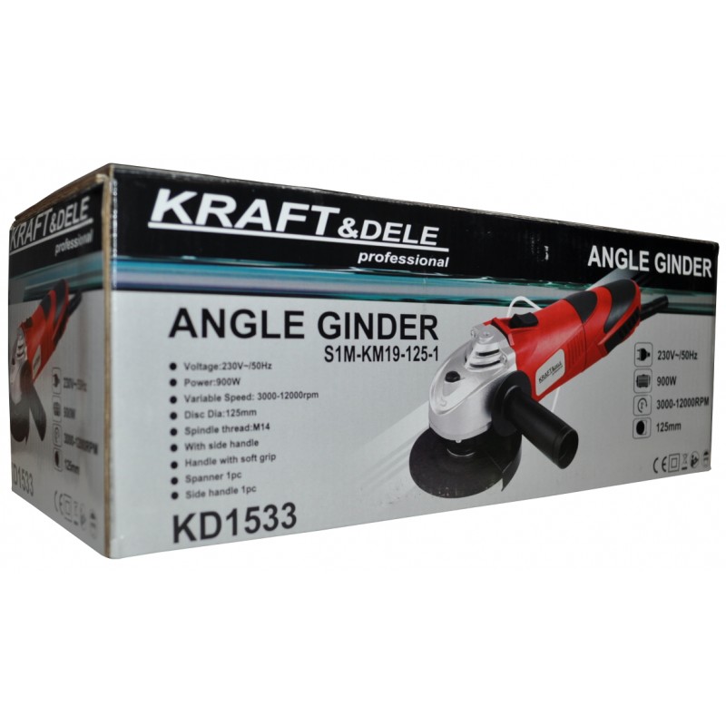 KRAFT&DELE KD1533 ELEKTRICKÁ ÚHLOVÁ BRUSKA 125mm 900W