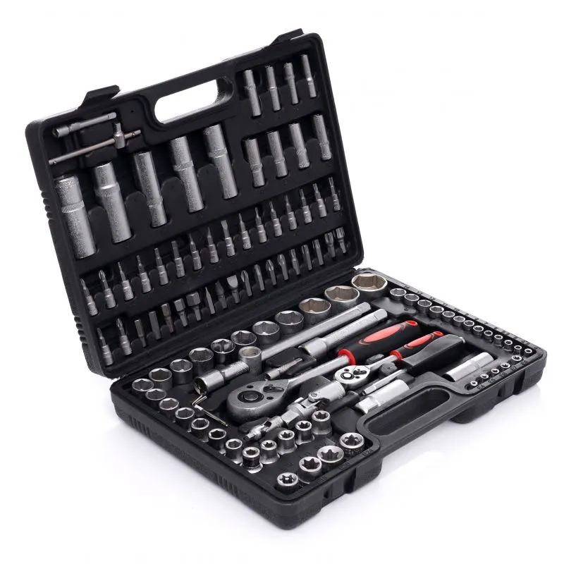 KRAFT&DELE EC303 Gola sada 108ks 1/4" 1/2" klíče, nástrčné hlavice, bity, ráčna