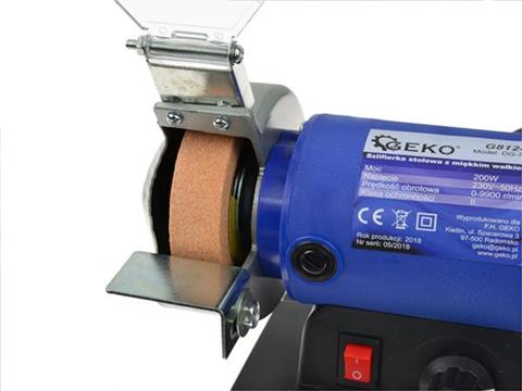 GEKO G81240 200W Elektrická stolní bruska dvoukotoučová 75x20x10mm