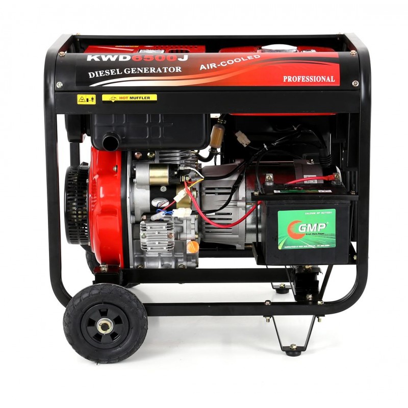 KRAFT&DELE KD122 Elektrocentrála Generátor proudu 6500W DIESEL 12/230V AVR