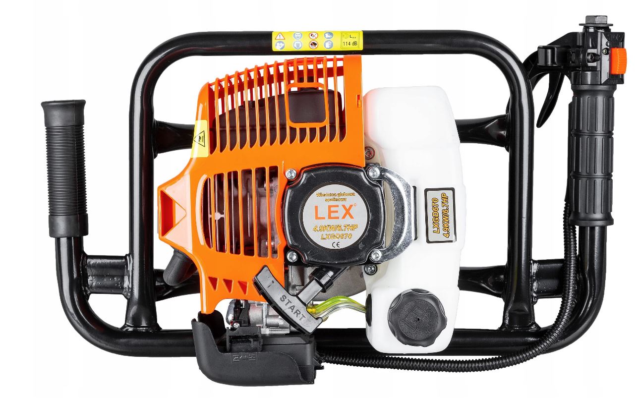MAX LXGD670 Půdní vrták PREMIUM do země 6,7HP + vrták zemní 100mm 200mm 300mm
