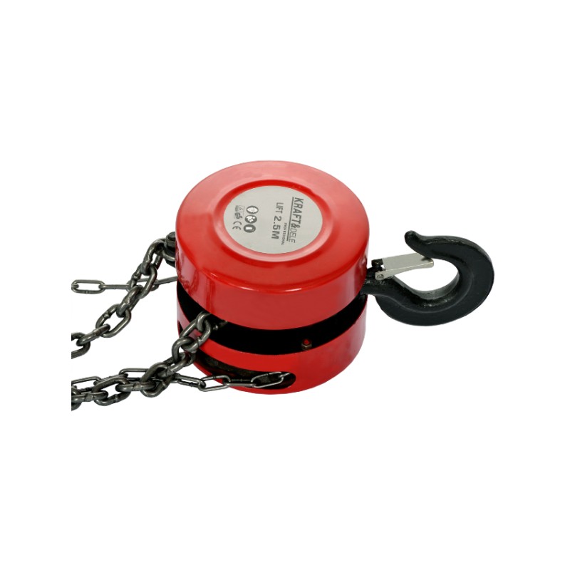 KRAFT&DELE KD1116 2000kg Naviják, zvedák, řetězový kladkostroj 2t 2,5m