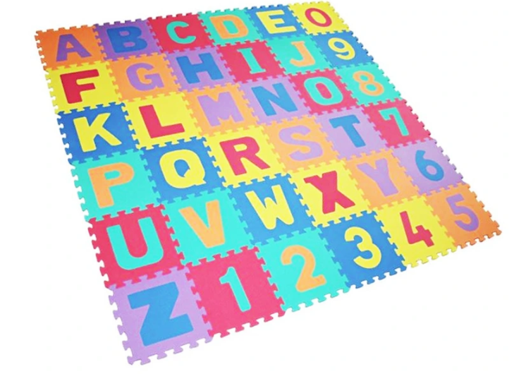 SZPILA VELKÉ PĚNOVÉ PUZZLE 36ks 29x29cm koberec podložka na zem interaktivní