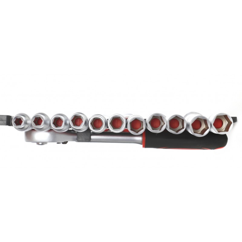 KRAFT&DELE KD10108 Nástrčné klíče sada 19ks 1/2" 8-32mm + ráčna