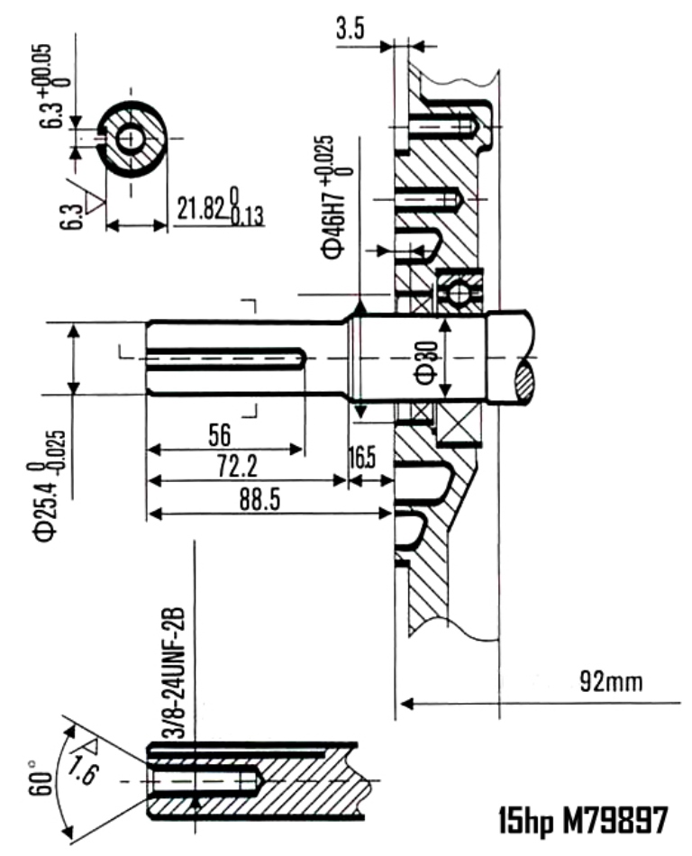 MARPOL M79897 Motor 4T čtyřtaktní, benzínový spalovací čtyřtaktní 15HP/11,2kW
