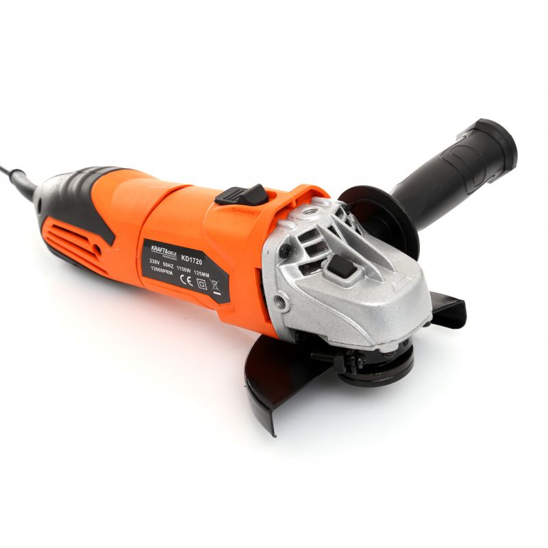 KRAFT&DELE KD1720 Úhlová bruska elektrická 1150W 125mm pro broušení + 2 kotouče