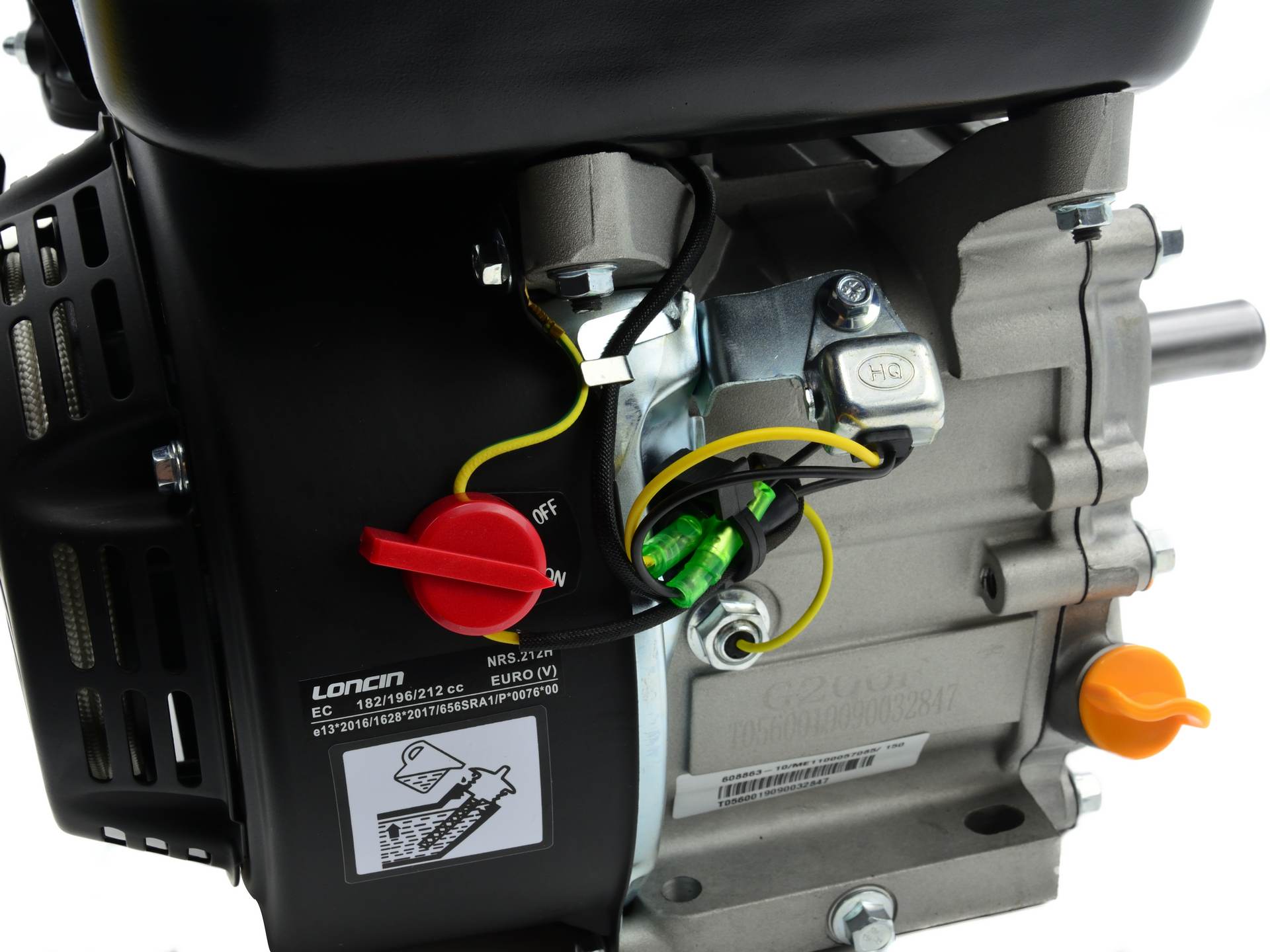 GEKO G80253 Benzínový spalovací motor 6,5HP Loncin 196cc EURO 5 čtyřtaktní