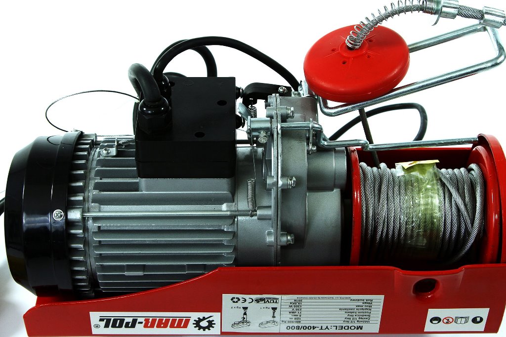 MAR-POL M80791 ELEKTRICKÝ LANOVÝ NAVIJÁK 400 / 800kg 230V