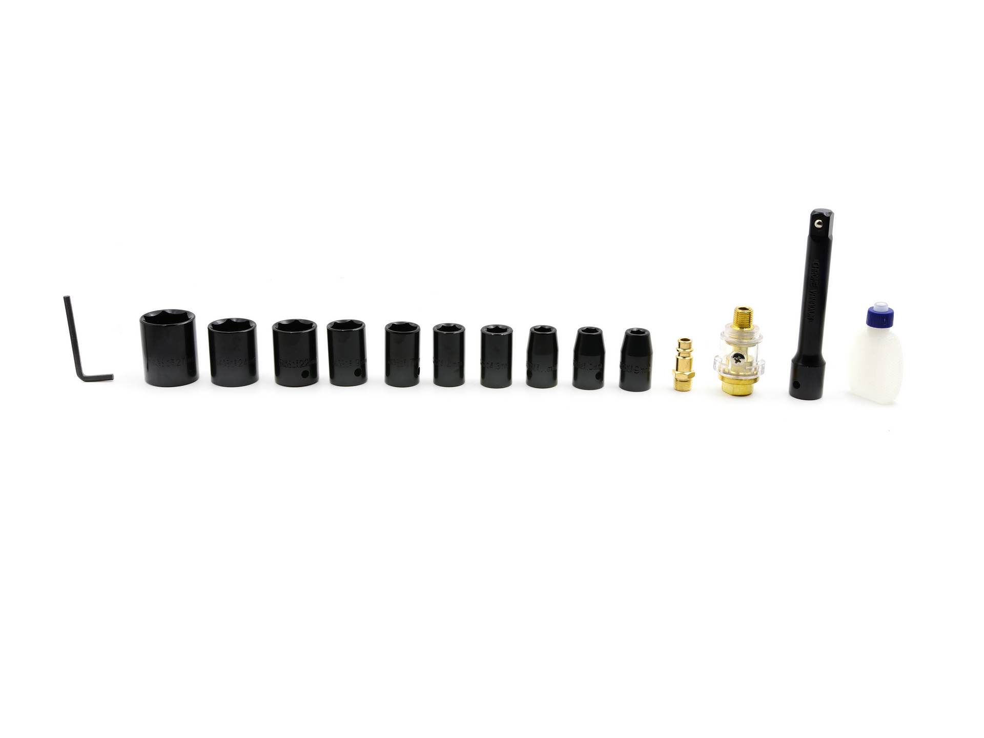 GEKO G03180 Pneumatický rázový utahovák 1/2" 850Nm klíč + nástrčné hlavice