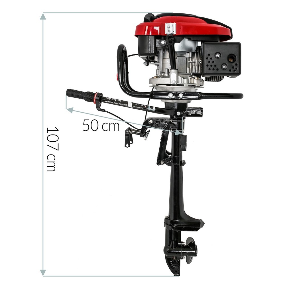 POWERMAT PM-SSZ-600 Spalovací lodní motor pro motorové čluny a loďky lodě 4,9kW