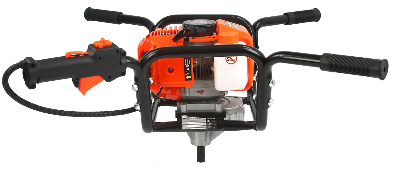 MARPOL M84001/2 MOTOROVÝ ZEMNÍ PŮDNÍ VRTÁK 2-OS K VRTÁNÍ DO ZEMĚ + 3 vrtáky