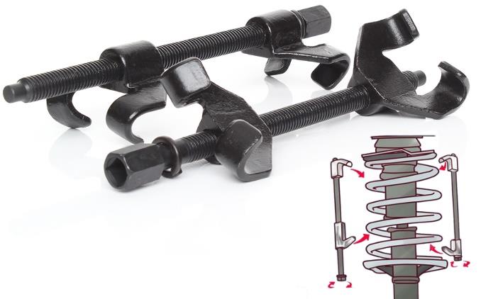 KRAFT&DELE KD1110 Sada dvou stahováků pružin automobilů 280mm McPERSON
