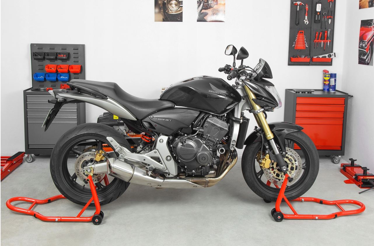 MAX 1803 Motocyklový servisní stojan zvedák přední + zadní na motorku