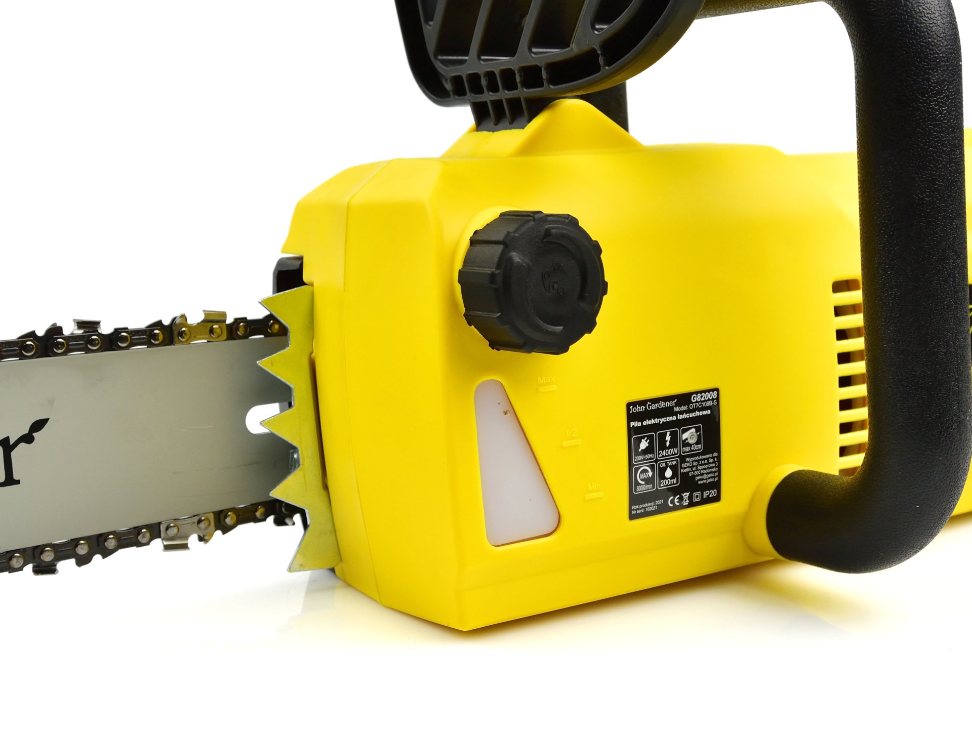 Geko G82007 2400 W Elektrická řetězová pila 230V boční motor