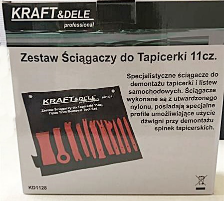 KRAFT&DELE KD1128 Montáž demontáž čalounění, stahováky, klíče, sada 11ks