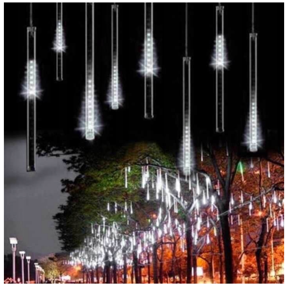 Irma LXL311 VÁNOČNÍ LED OSVĚTLENÍ PADAJÍCÍ SNÍH RAMPOUCHY 8ks bílé IP65