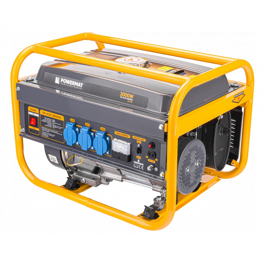 POWERMAT PM-AGR-3000M2S ELEKTROCENTRÁLA GENERÁTOR PROUDU 3000W AVR
