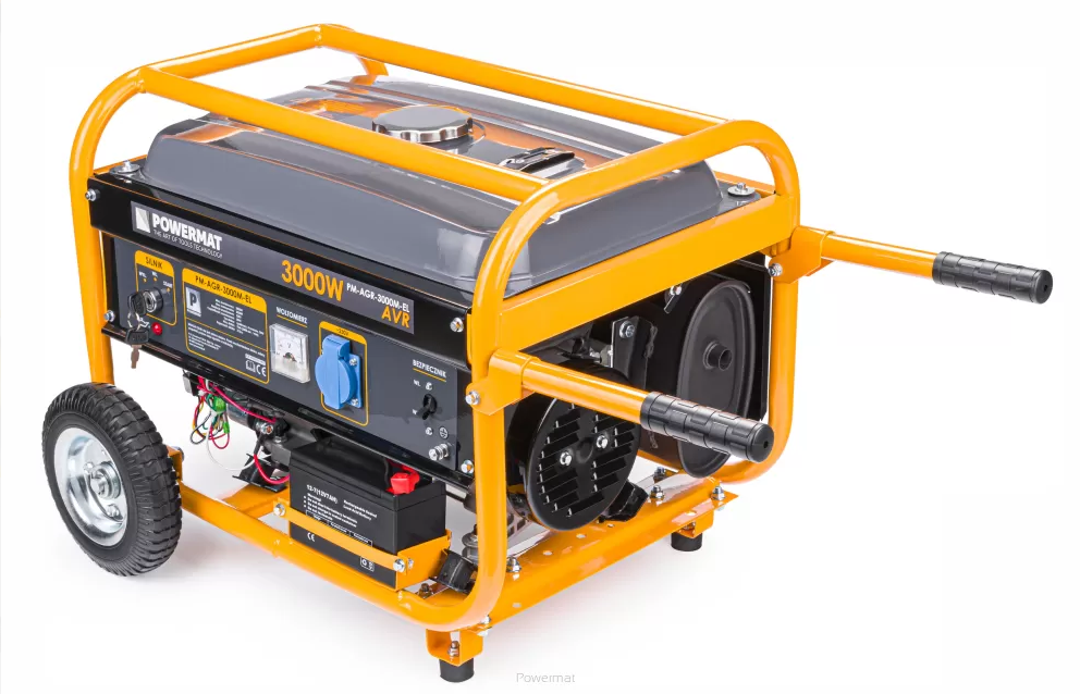 POWERMAT PM-AGR-3000M-EL ELEKTROCENTRÁLA GENERÁTOR PROUDU 3000W AVR