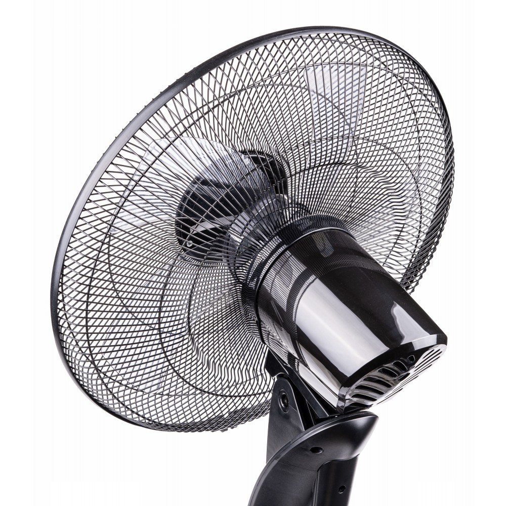 POWERMAT ST-5 Podlahový stojanový ventilátor 135cm 80W větrák modrý LCD