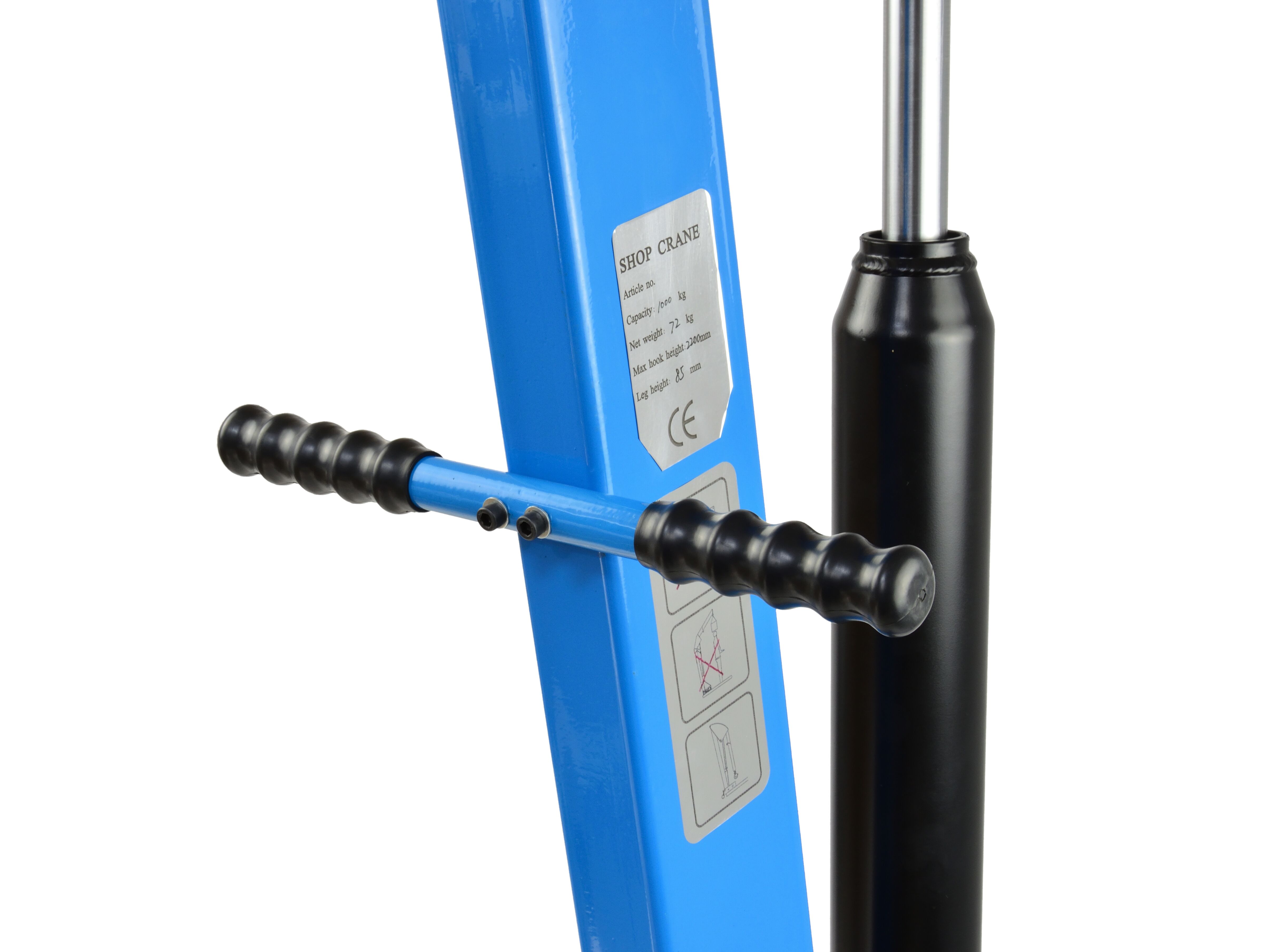 GEKO G02144 Dílenský hydraulický jeřáb zvedák kladkostroj 1t nízkoprofilový 