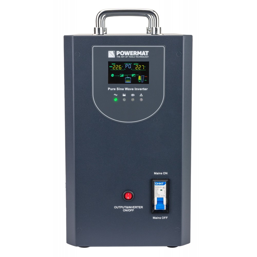 POWERMAT PM-UPS-5000MP 48V 230V Záložní zdroj UPS 5000VA / 4000W s LCD pro PC, servery, ochrana