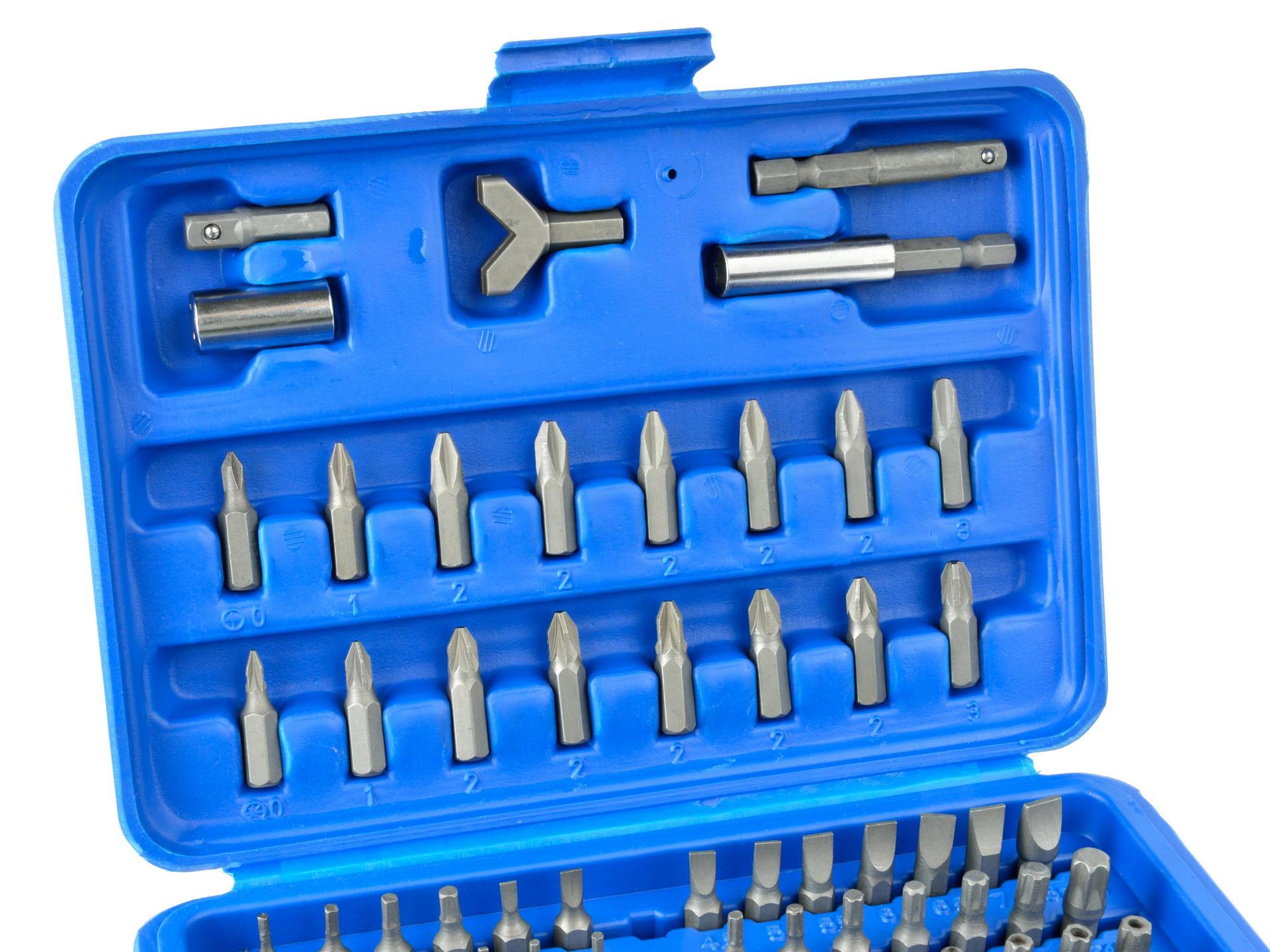 Geko G10150 Gola sada 94ks 1/4" 1/2" klíče, nástrčné hlavice, bity, ráčna + bity