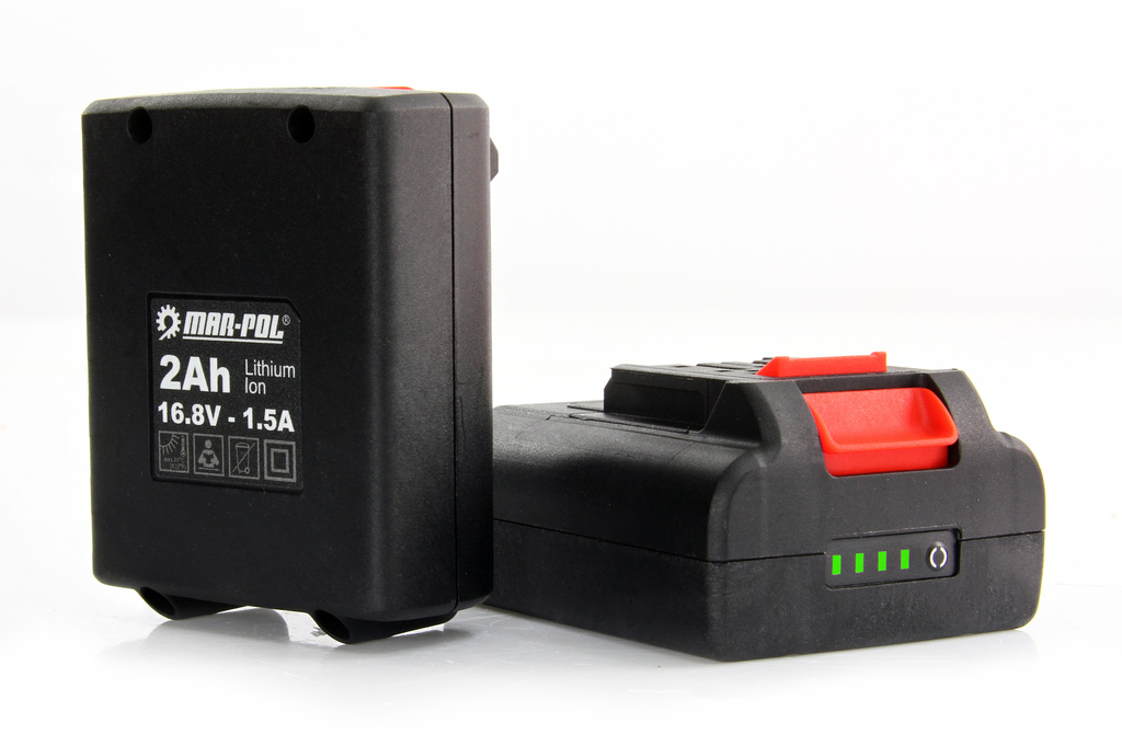 MAR-POL M66050 Akumulátorová vibrační přísavka 16,8V + 2 baterie