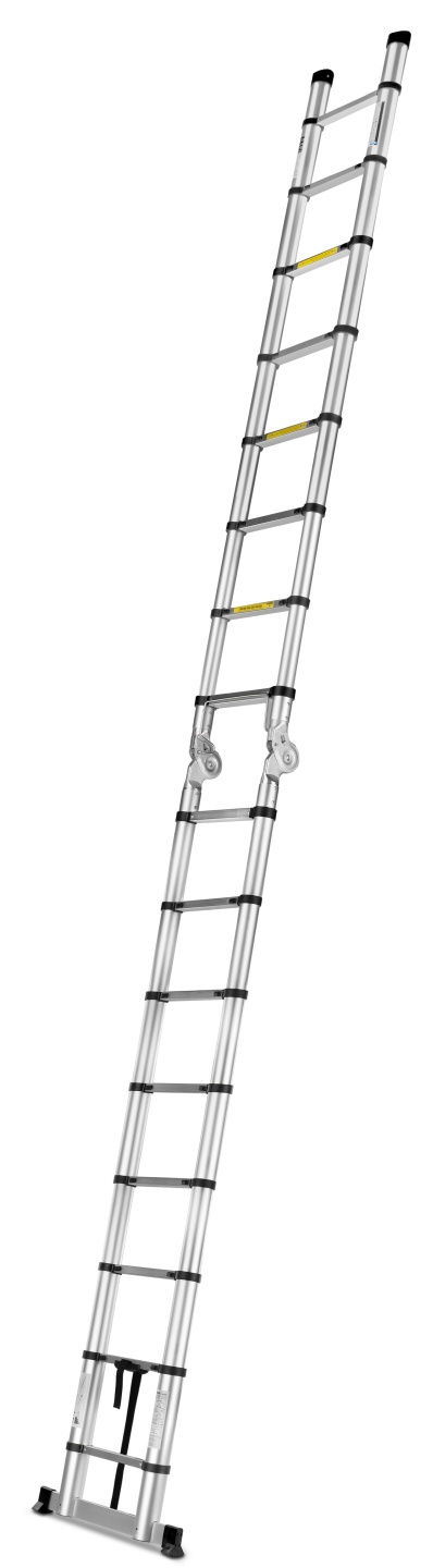 GEKO G02449 Multifunkční teleskopický žebřík 5m, 150kg, hliníkový
