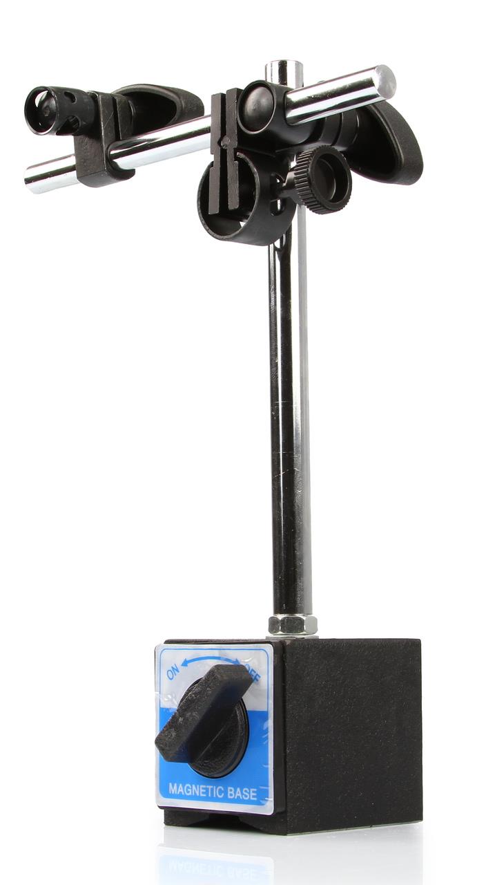 Mar-Pol M57661 Automatický magnetický stativ, číselníkový úchylkoměř 0-10mm + 22 koncovek