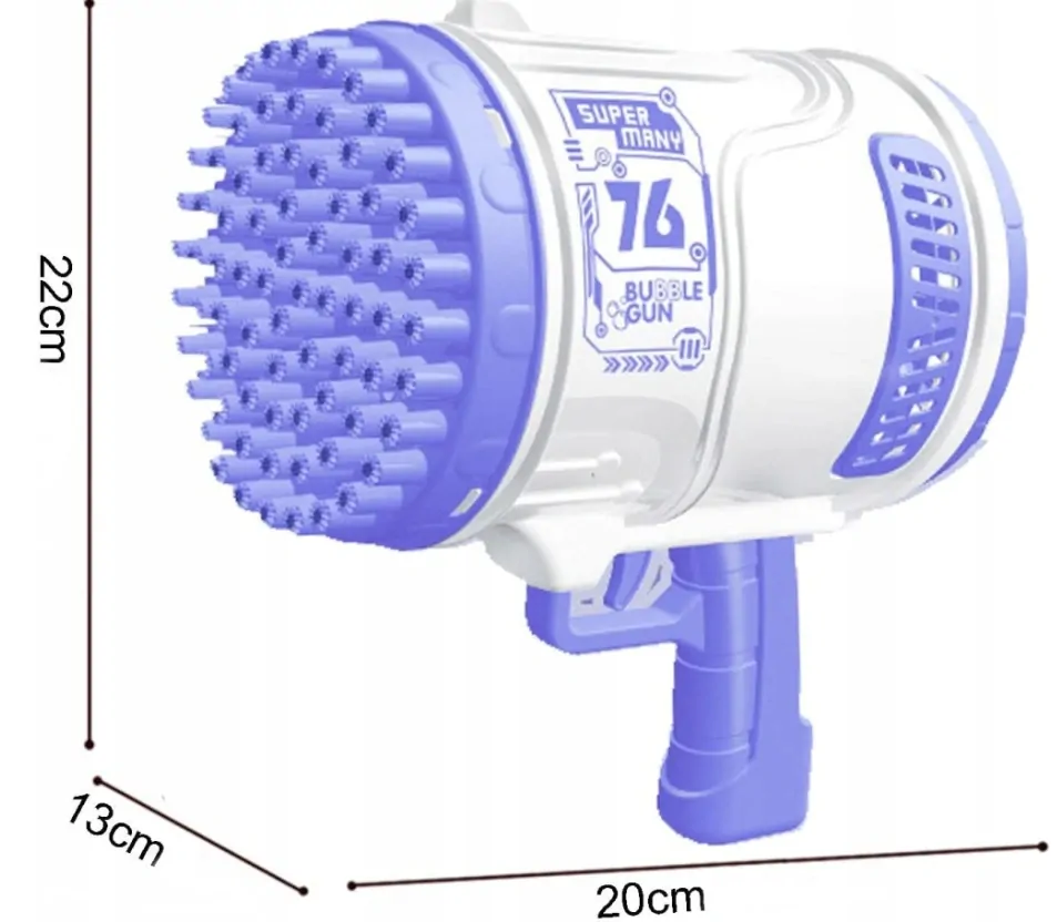 Bubble rocket Dětská pistole na bublinky bublifuk