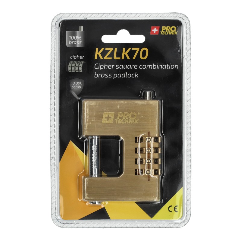 Irma KZLK70 Mosazný kombinovaný visací zámek 70mm