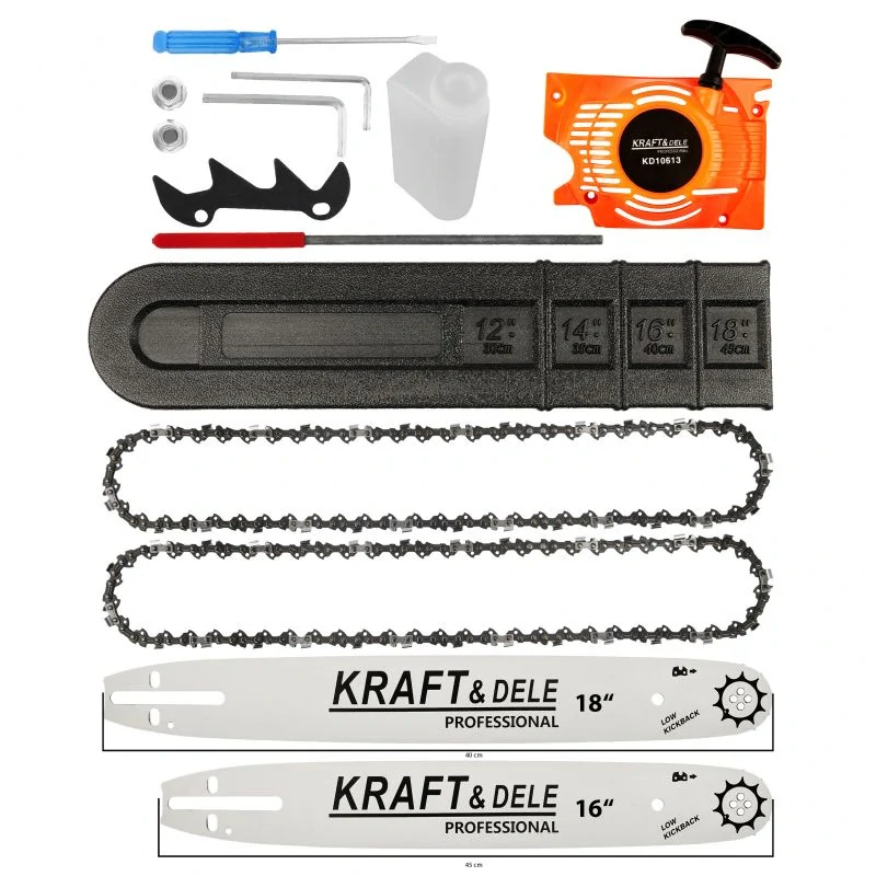 KRAFT&DELE KD10613 MOTOROVÁ PILA řetězová benzínová pilka 5,9HP 45cm