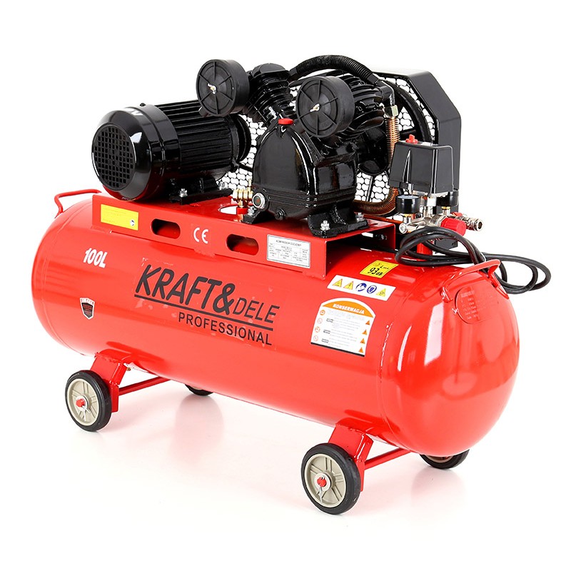 KRAFT&DELE KD404 OLEJOVÝ KOMPRESOR 3,4kW 4,6HP 2 písty 400V 100L