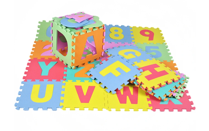 SZPILA VELKÉ PĚNOVÉ PUZZLE 36ks 29x29cm koberec podložka na zem interaktivní