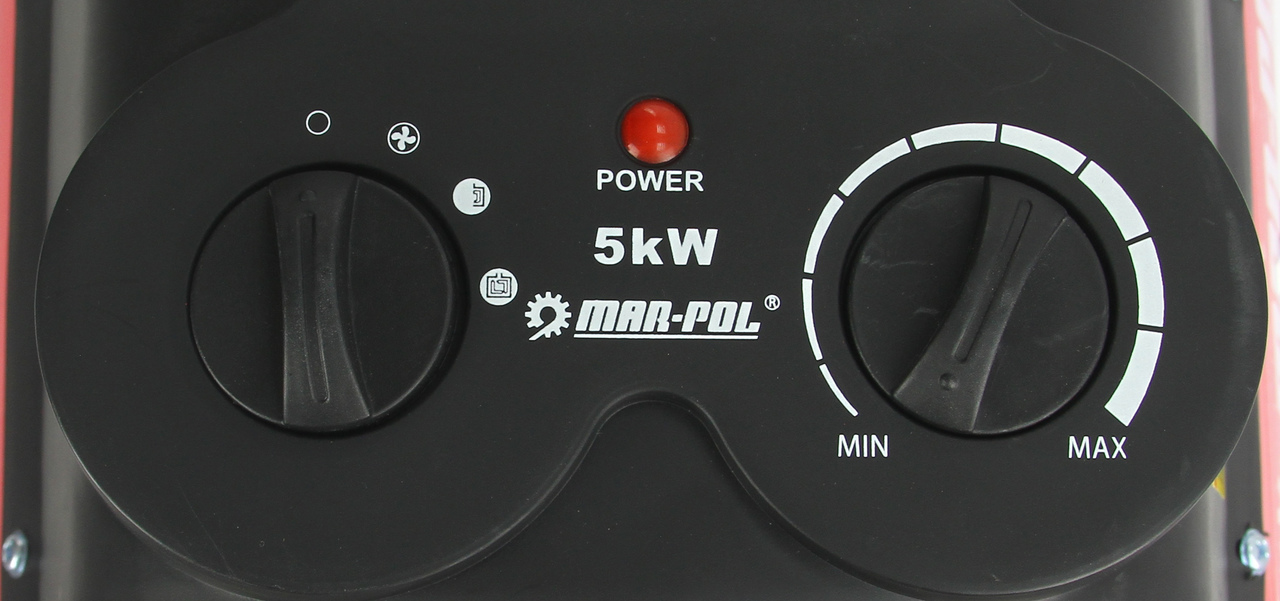 MARPOL M80911 Elektrický ohřívač vzduchu topidlo přenosné 5kW ohřívání 400V PTC