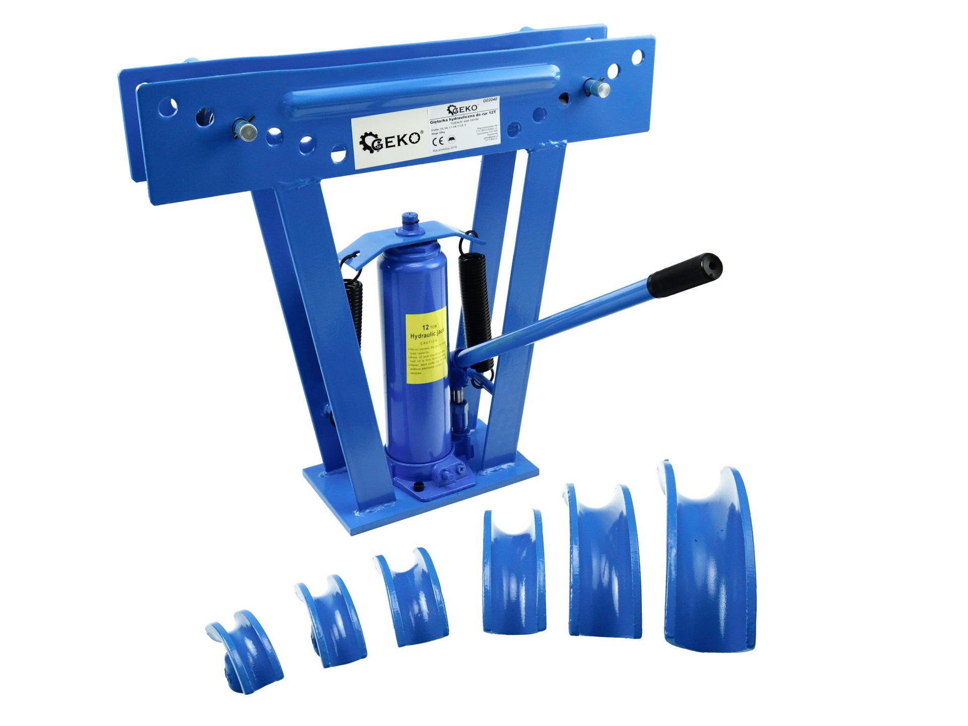 GEKO G02040 Hydraulická ohýbačka trubek 12T s příslušenstvím