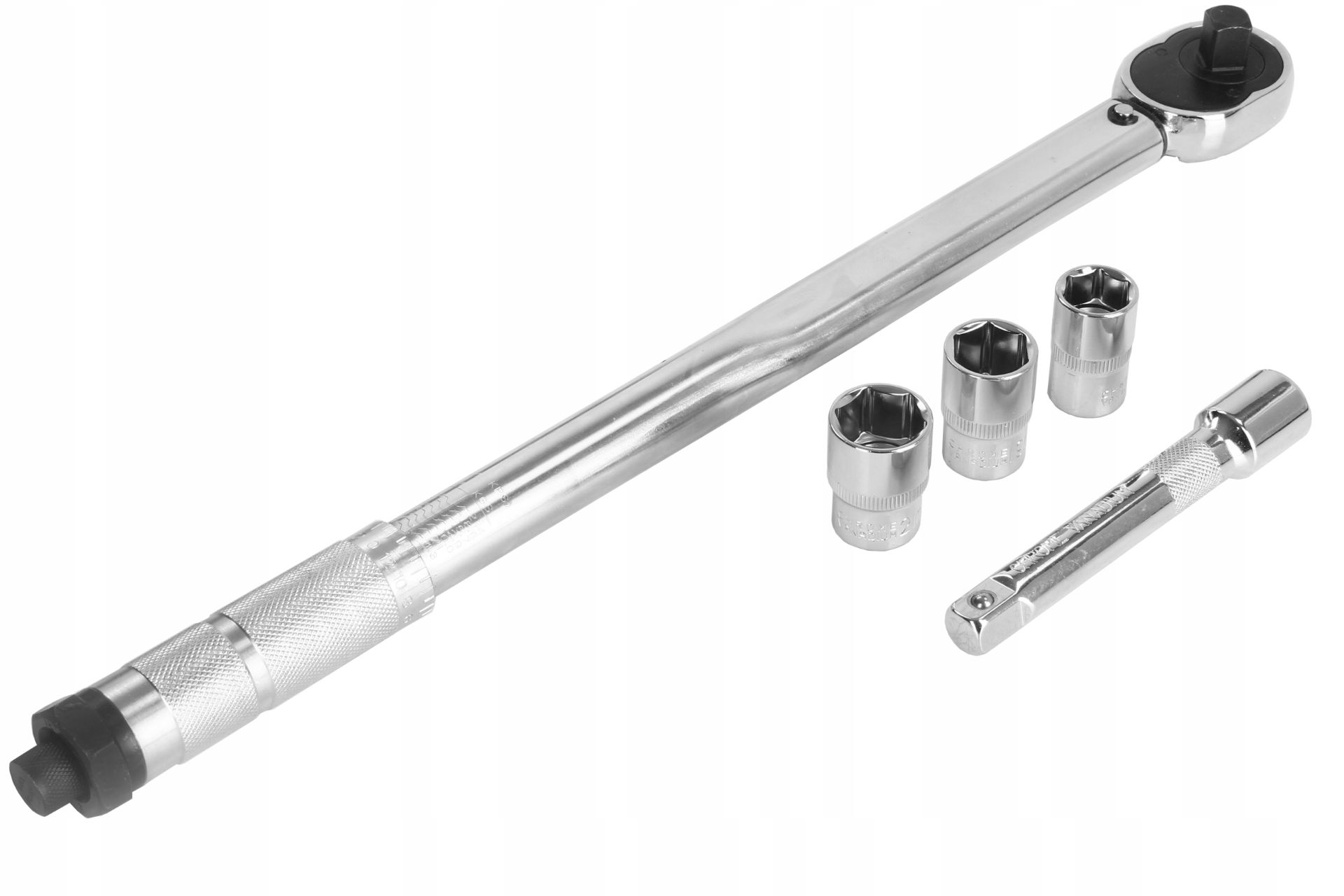 MAR-POL M53589 Momentový klíč 1/2" 28-210Nm 17,19,21mm SADA