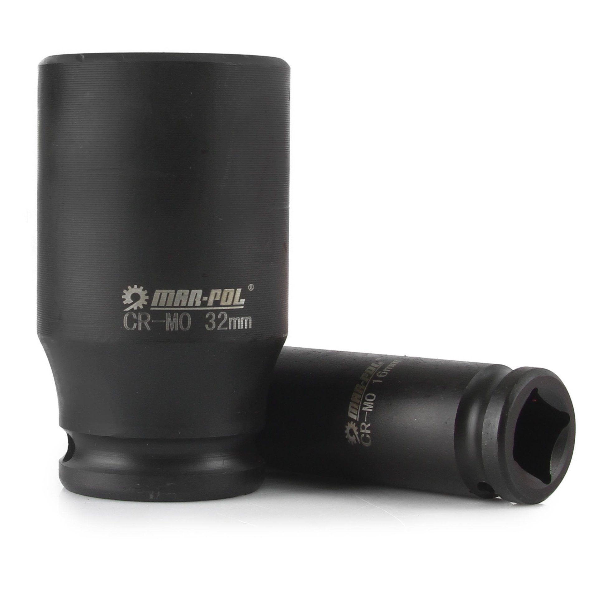 MAR-POL M58256 Nástrčné klíče hlavice sada 1/2" 10-32mm 16ks