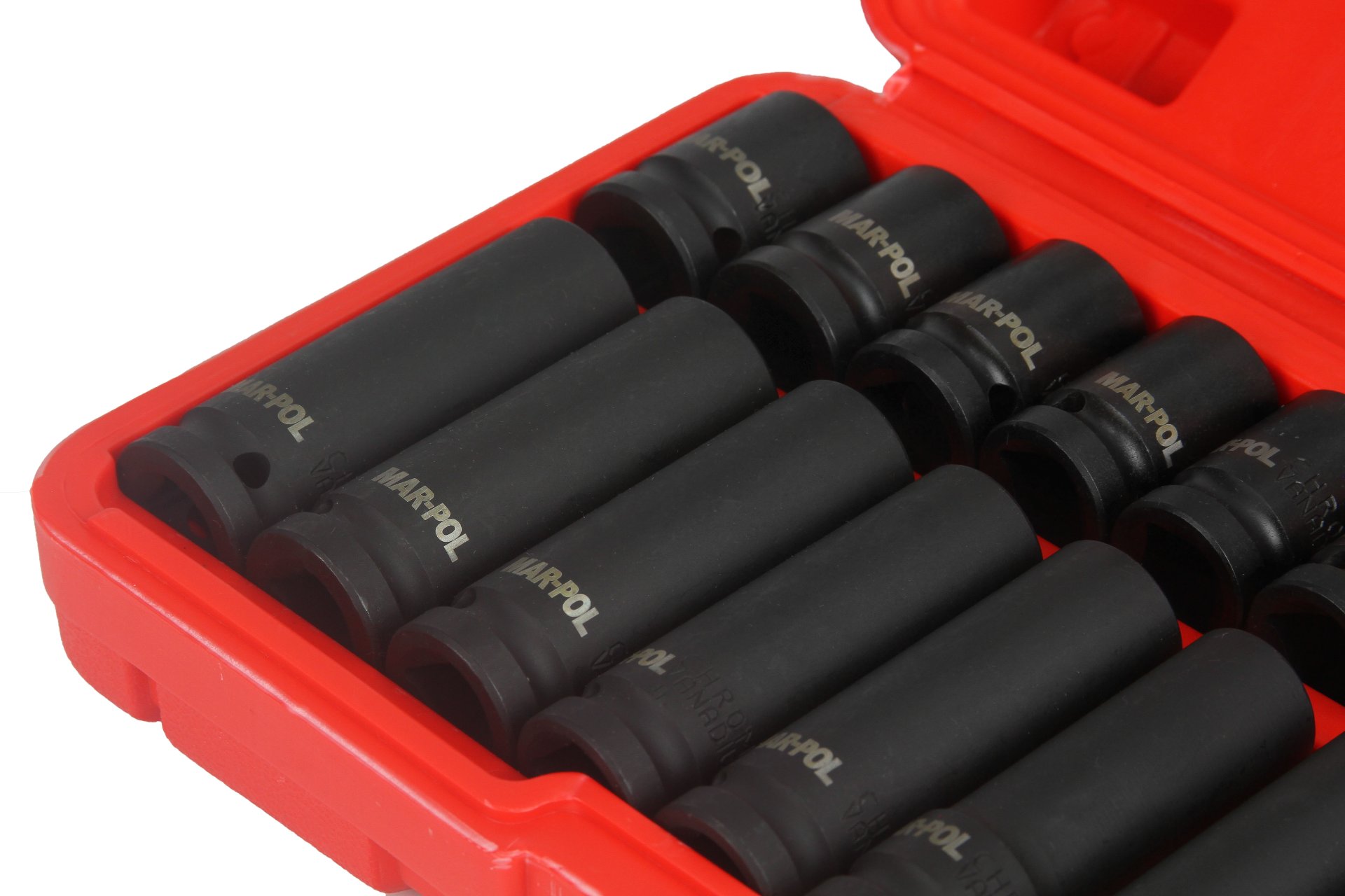 MAR-POL M58259 Nástrčné klíče hlavice 20ks 1/2" 10-19mm
