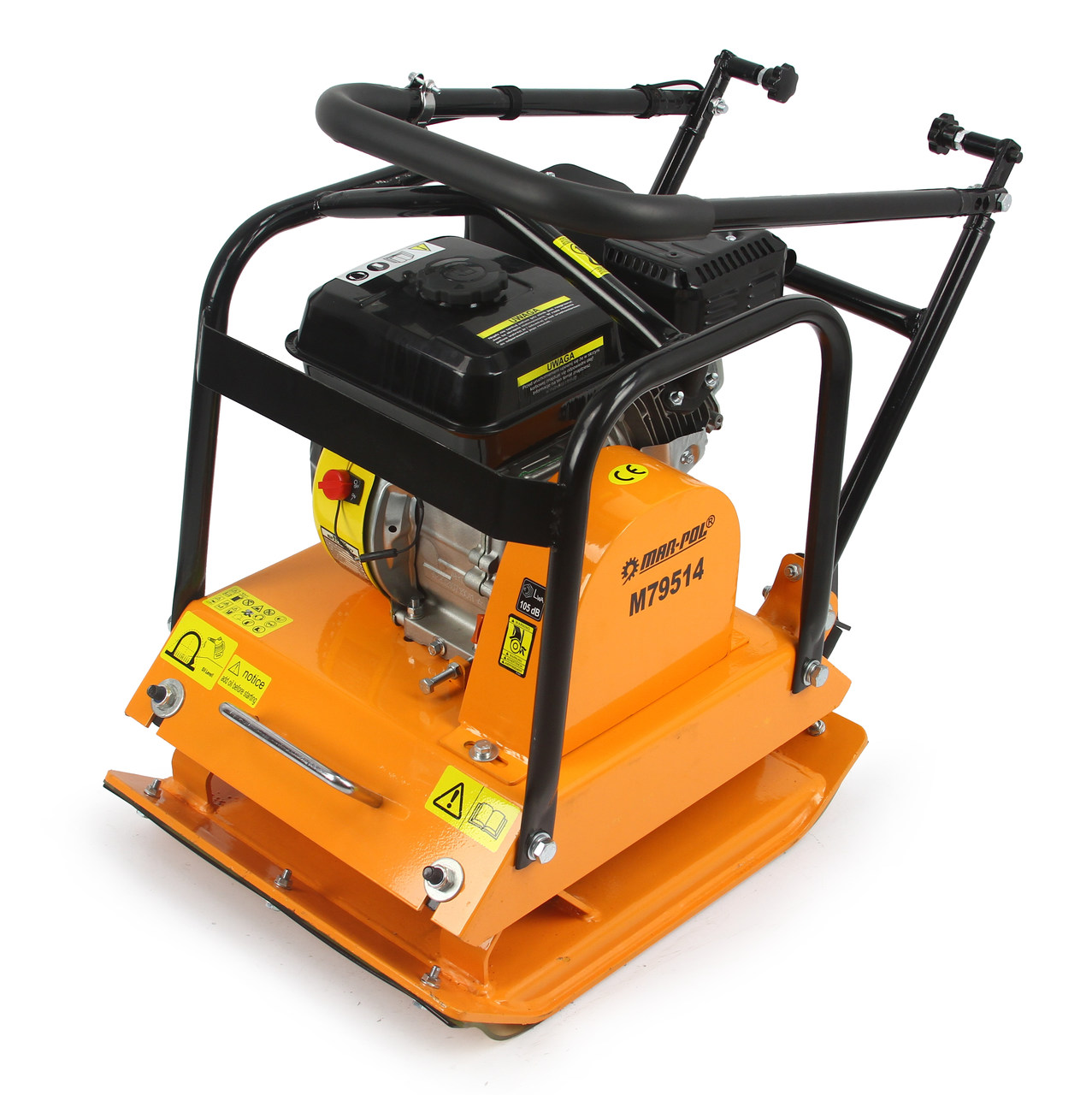 MAR-POL M79514 VIBRAČNÍ DESKA Vibrátor 6,5HP 90kg vibrační jednotka