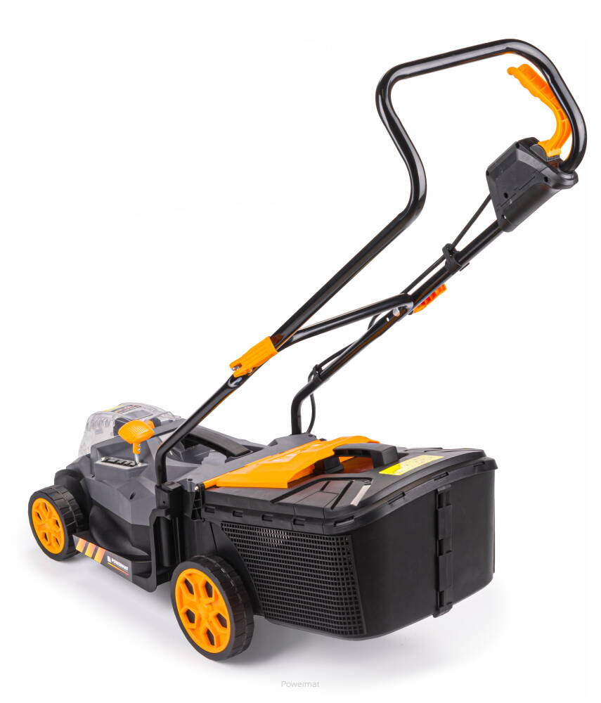 POWERMAT PM-KSA-40C AKUMULÁTOROVÁ SEKAČKA NA TRÁVU 30L 2000mAh 40V