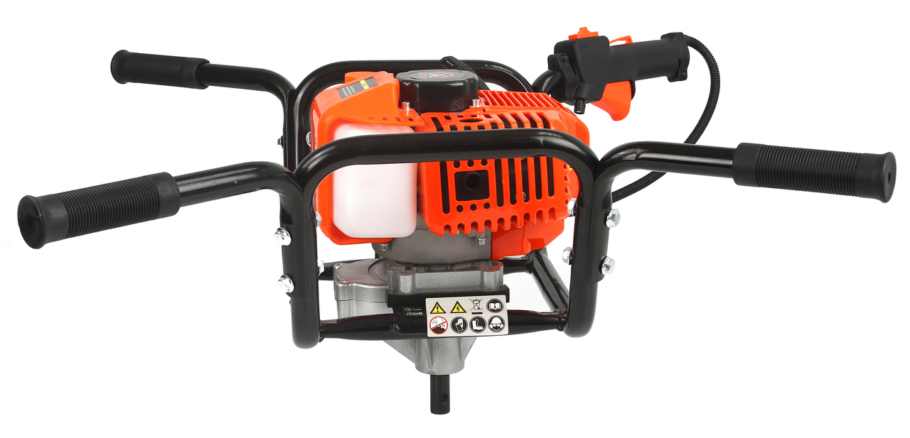 MARPOL M84001/2 MOTOROVÝ ZEMNÍ PŮDNÍ VRTÁK 2-OS K VRTÁNÍ DO ZEMĚ + 3 vrtáky