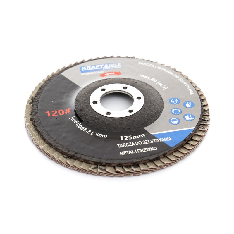 KRAFT&DELE KD969 Brusný lamelový kotouč 125mm na dřevo kov P120 10ks