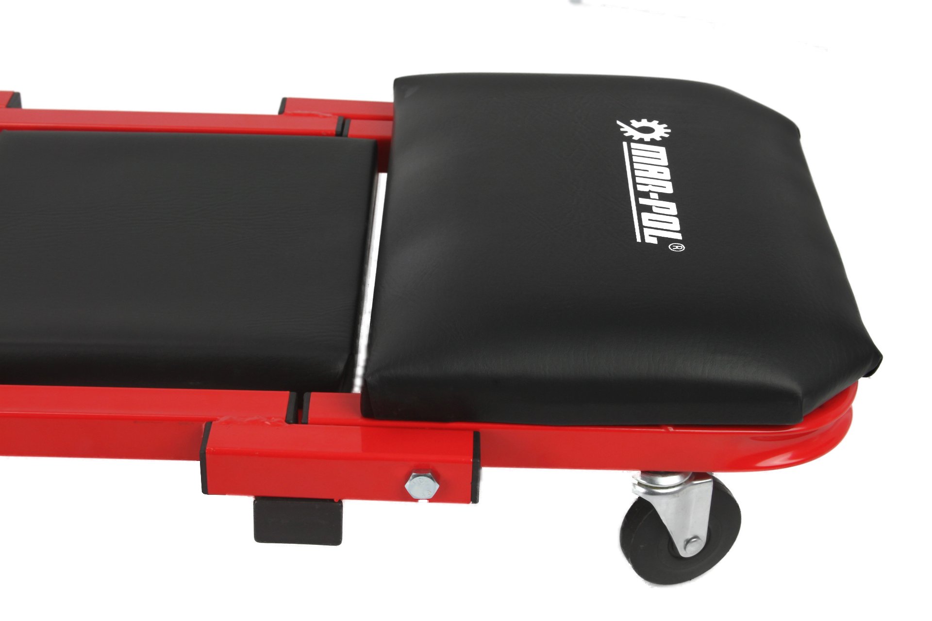 MAR-POL M80093 Montážní dílenské lehátko pojízdné složitelné černé 8 kg