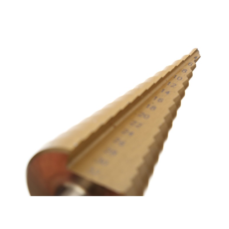 Kraft&Dele KD10244 Sada stupňovité kuželové vrtáky stromečkové 4-32mm HSS 3 ks