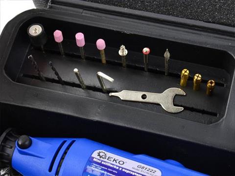 GEKO G81222 Elektrická mini bruska přímá 170W 40ks príslušenství sada