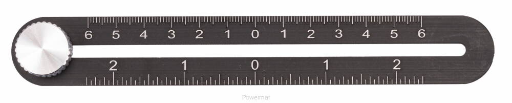 Powermat PM-GPO-5T Univerzální šablona měřítko pravítko pro měření otvorů