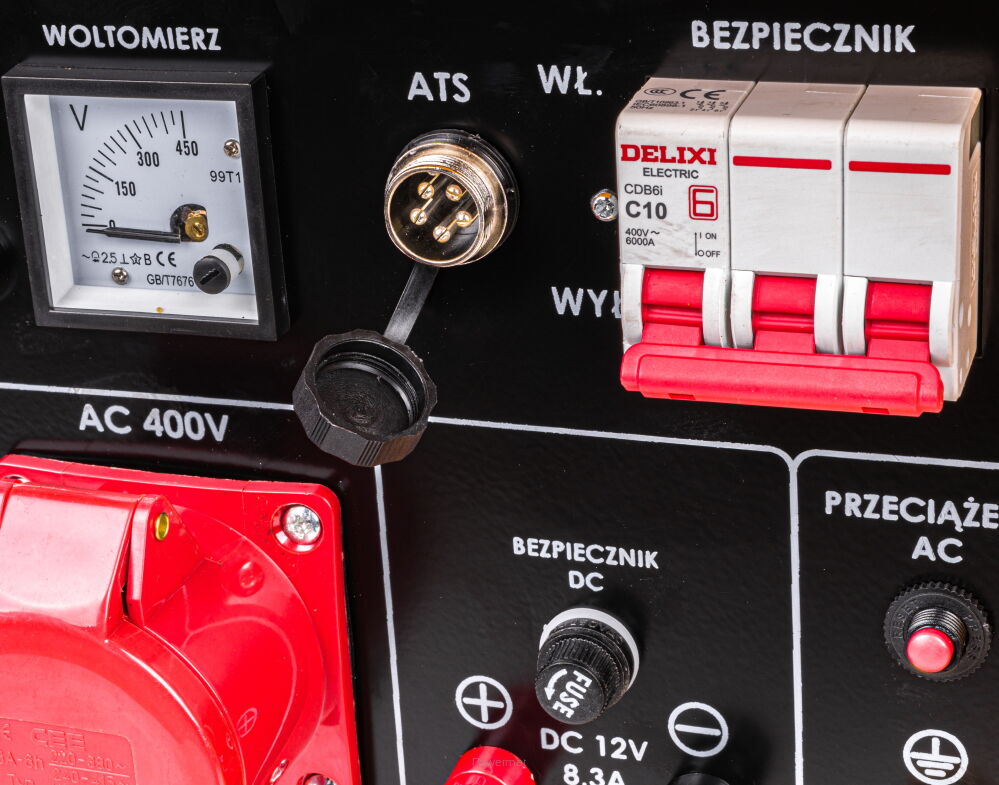 POWERMAT PM-AGR-5500MD DIESELOVÝ GENERÁTOR / Elektrocentrála 5,5KW 10HP 230V 400V ATS